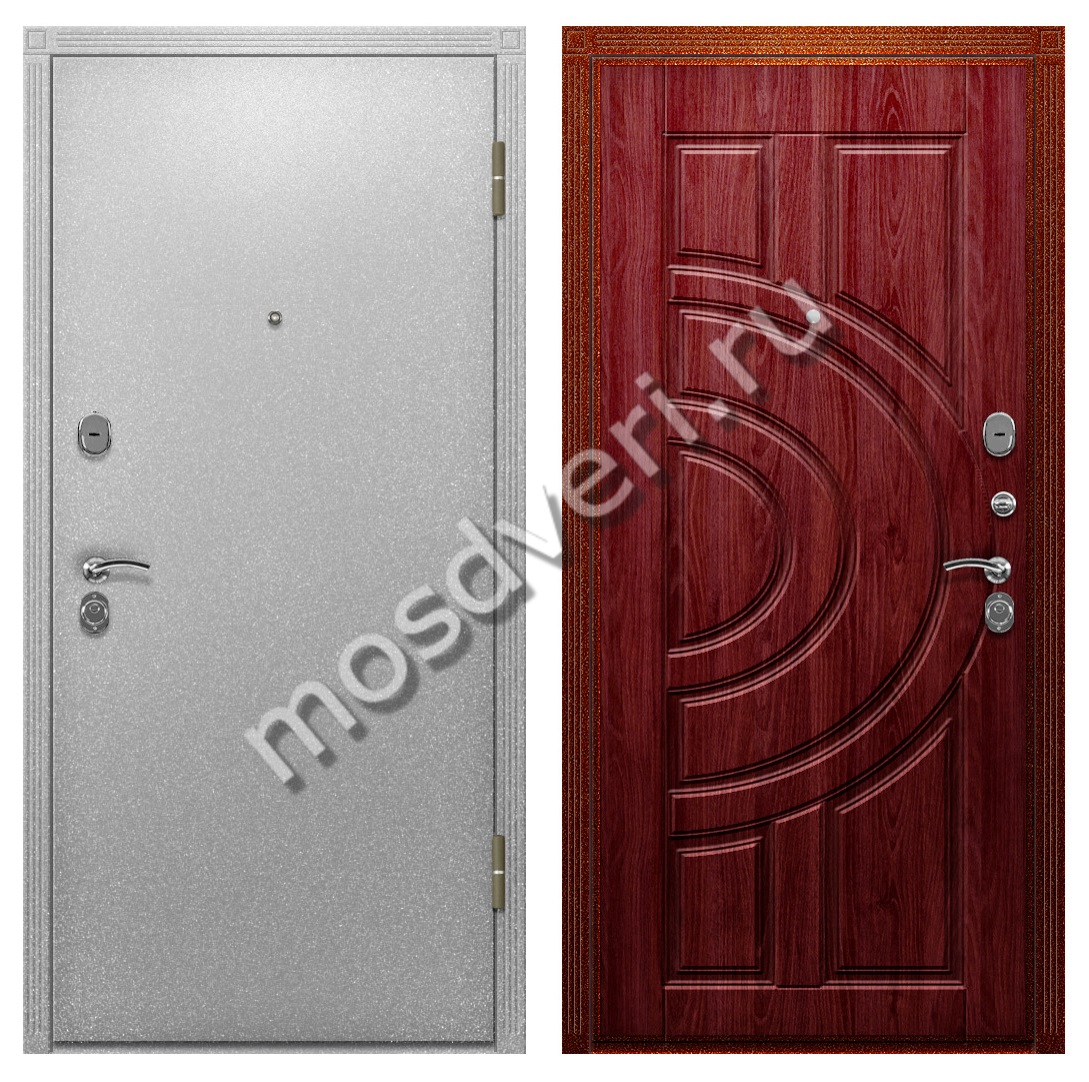 Дверь в квартиру с порошковой окраской и отделкой МДФ внутри - купить от производителя Мосдвери Дверь в квартиру с порошковой окраской и отделкой МДФ внутри
