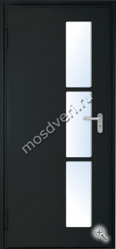 Дверь противопожарная металлическая однопольная с остеклением - купить от производителя Мосдвери Дверь противопожарная металлическая однопольная с остеклением