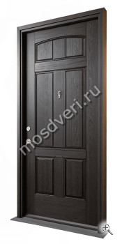 Входная дверь из МДФ темного цвета - купить от производителя Мосдвери Входная дверь из МДФ темного цвета